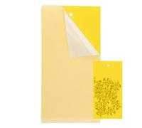 mumbi 50 pannelli gialli adesivi per insetti, trappola, trappola per afidi, protezione dagli insetti, 10 x 20 cm, 50 lavagne gialle 10 x 20 cm, 50 pezzi