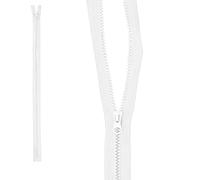 mumbi Chiusura lampo divisibile, 5 mm, 60 cm, in plastica, con cerniera, con denti grossolani