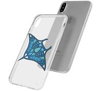 mumbi Custodia compatibile con iPhone X/XS Case Custodia per cellulare UV protezione Slim sottile con motivo Manta, trasparente