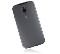 mumbi Custodia compatibile con Motorola Moto G (2.Gen), chiaro nero