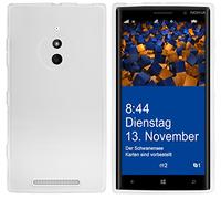 mumbi Custodia compatibile con Nokia Lumia 830, chiaro bianco