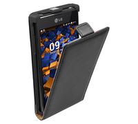 Mumbi - Custodia con aletta, per LG P700 Optimus L7, in vera pelle