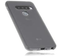 mumbi Custodia in TPU compatibile con LG G8s ThinQ, nero trasparente