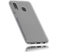 mumbi Custodia in TPU compatibile con Samsung Galaxy A20e, chiaro bianco