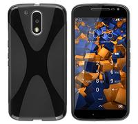 mumbi Custodia in X-TPU Compatibile con Motorola Moto G4/G4 Plus, Nero