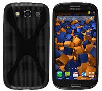mumbi Custodia in X-TPU compatibile con Samsung Galaxy S3 (i9300)/S3 Neo, nero