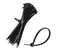 mumbi Fascette stringicavo nere 100 mm x 2,5 mm, resistenti ai raggi UV, UL 94 V2, 100 pezzi