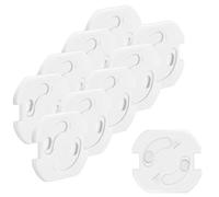 mumbi Juego de 10 dispositivos de seguridad para niños para enchufes - Protección de enchufes con mecanismo de giro