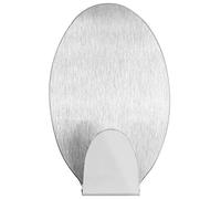 mumbi Porta asciugamani in acciaio inossidabile autoadesivo ovale (1 pezzo)