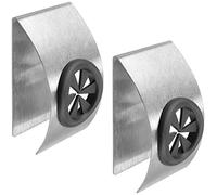 mumbi Porta asciugamani Morsetto asciugamano in acciaio inossidabile autoadesivo ovale (2 pezzi)