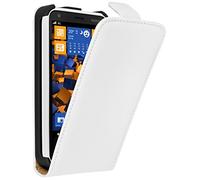 Mumbi Premium - Custodia con aletta, per Nokia Lumia 620, in vera pelle
