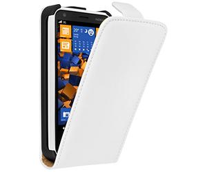 Mumbi Premium - Custodia con aletta, per Nokia Lumia 620, in vera pelle
