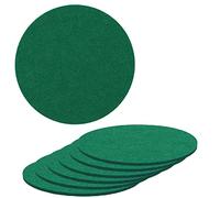 mumbi Sottobicchieri in feltro, rotondi, spessore 3 mm, 10 cm, set da 6 pezzi, colore: verde