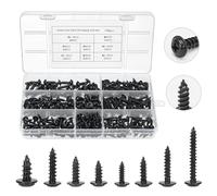 MumdoYAL 350 pezzi viti autofilettanti per metallo，viti per legno，viti autofilettanti per legno，testa a croce，Realizzato in acciaio al carbonio, le dimensioni includono M3, M3.5, M4, M4.8