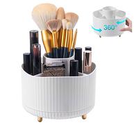 MumdoYAL Organizzatore trucco, organizzatore pennelli girevole a 360°, versatile contenitore cosmetico per decorazione camera, toeletta, camera da letto, bagno.