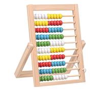 MumdoYAL Pala calcolatrice con 100 perline colorate, abaco bambini, aiuto per il calcolo 1 classe, telaio di calcolo, diapositiva fino a 100, matematica ricognizione giocattolo per bambini