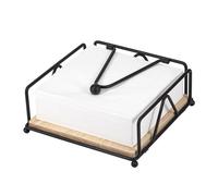 MumdoYAL Portatovaglioli in Metallo Legno,portatovaglioli da tavola,Portatovaglioli da Tavola di Carta, ,Porta Tovaglioli Moderno da Tavolo per Bar Cucina,Portatovaglioli Quadrato con Barra