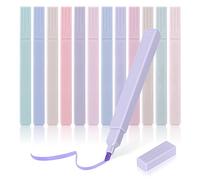 MumdoYAL Set di 12 evidenziatori estetici pastello, No Bleed Dry Fast Easy to Hold, per diario biblico planner appunti scuola ufficio