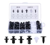 MumdoYAL Set di clip di fissaggio per auto, 6 diversi tipi di clip per rivestimento della porta e clip universali in plastica