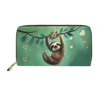 Mumeson Borsa cosmetica portatile di trucco della borsa della moneta del raccoglitore durevole con la cinghia, Simpatica stampa bradipo, Medium