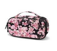Mumeson Custodia da viaggio per diabetici, per uomini e donne, portatile, per penne per insulina, organizer per accessori sanitari, Fiori di ciliegio, Da viaggio