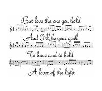 Mumford & Sons - Lover of the Light - Song SHEET ART Poster
