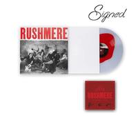 Mumford & Sons - RUSHMERE Monochrome Red on Clear Vinyl LP (Signed Art card) Mumford & Sons