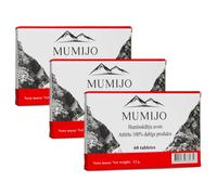 Mumijo Shilajit 3 x 60 Pill. Kirghizistan Mumio Mumie Alta Qualità Bergbalsam