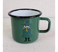 Mumin - Tazza Snufkin verde, smaltata, 370 ml, grande, per ragazze, ragazzi, bambini e adulti