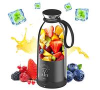 mumisuto 500ml Bottiglia Frullatore Portatile, Mixer Smoothie Maker Spremiagrumi Portatile, Frullatore Portatile USB Ricaricabile, Mini Frullatore Elettrico con 6 Lame per Sport, Viaggi