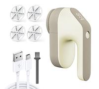 mumisuto Levapelucchi Elettrico, Togli Pelucchi con Display a LED, Ricaricabile USB Leva Pelucchi, 3 Velocità Regolabili, Batteria da 2000 mAh, con Spazzola e Lame di Ricambio, per Vestiti e Mobili