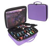 Mumlicha RPG Borsa da viaggio compatibile con Dungeons and Dragons Miniatures, DND Miniaturs, custodia per dadi DND, borsa da viaggio in miniatura, compatibile con Warhammer 40 K, Lilla, Misticismo