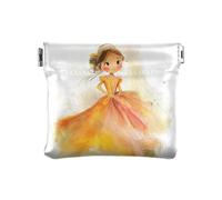 Mummia Antica Tomba PU Pelle Cambiare Borsa Portatile Porta Carte per Ragazze Signore Borsa, Acquerello Ragazza Splendida Abito, 1 size, moderno