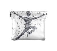 Mummia Antica Tomba PU Pelle Cambiare Borsa Portatile Porta Carte per Ragazze Signore Borsa, Disco Man Felice, 1 size, moderno