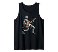 Mummia che suona la chitarra elettrica in piedi divertente Canotta