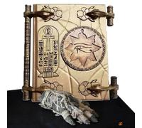 Mummia Corretta - Libro dei Morti, Vintage Grimoire | Antico Libro di Schizzi, Giornale Intimo Ornamentale, Accessorio di Decorazione Realistico Ispirato all'antico Egitto, Oggetto da co