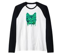 Mummia Gatto Costume Halloween - Aesthetic Edgy Streetwear Maglia con Maniche Raglan
