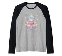 Mummia Sorpresa Kawaii Halloween Maglia con Maniche Raglan