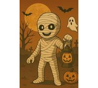 Mummy Anime Halloween Notebook: Fun and Easy Notebook for Boys and Girls | Cute Pumpkins, Ghosts, Witches and Monsters | Perfect Halloween Gift