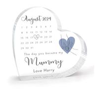 Mummy Gifts from Son - Ricordo personalizzato per la mamma di bambino, regalo di compleanno per la mamma di figlio o bambino, targa decorativa in acrilico