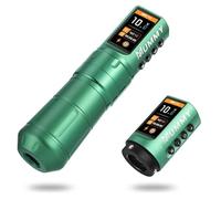 Mummy Scepter Tattoo Machine Pen con 7 tempi regolabili, 2,4, 2,7, 3,0, 3,3, 3,6, 3,9, 4,2 mm, 1800 mAh