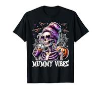 Mummy Vibes - Carta dei tarocchi da Donna con Scheletro disordinato per Halloween Maglietta
