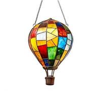MUMQAQ Lanterne solari impermeabili per esterni, lanterna solare a mongolfiera, luci LED a energia solare, lampada decorativa portatile impermeabile per esterni, per giardino, patio e vialetto