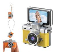 MUMQAQ Mini fotocamera digitale con schermo LCD da 1,44 pollici, mini fotocamera 1080P con flash integrato e display flip, memoria da 32 GB, portachiavi portatile per viaggi e uso quotidiano