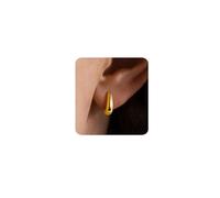 MUMREUES Orecchini Donna 14K Oro Placcato orecchini a Circolare Ipoallergenici Gioielli Da Donna Earrings Regali Di Compleanno