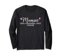 Mumsie Like A Grandma Only Cooler Heart Mother's Day Mumsie Maglia a Manica