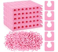 Mumufy 1000 separatori singoli per pedicure, in schiuma morbida, comodi divisori per dita dei piedi, per donne, uomini, ragazze, manicure, smalti, arte, pittura, spa, colore: rosa