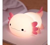 MUMUQ Axolotl - Luce notturna a LED in silicone per bambini, con timer di 20 minuti, decorazione divertente, regalo carino