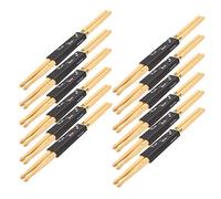 Mumusuki 12 Coppie 5A Bacchette in Legno di Acero con la Testa a Forma di Lacrima Buona Presa per Cinghia di Drums Praticare Tamburi Sul Palco Prestazioni