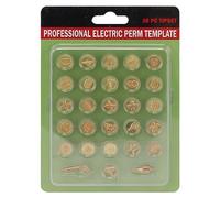 Mumusuki 28PCS Set di Punte per Bruciare Il Legno, Teste di Pirografia per Saldatura in Ottone con Simboli Numerici Fai da Te Goffratura e Intaglio Artigianato per Progetti di Combustione